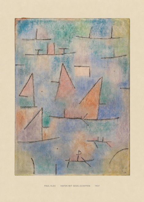 Paul Klee Hafen Mit Segelschiffen No6 - Plakat