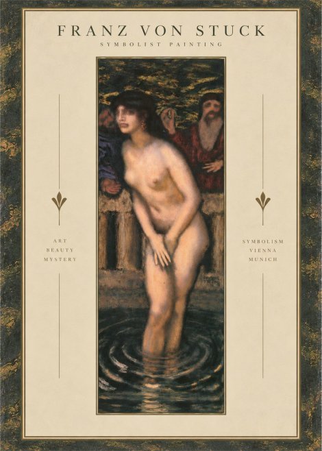 Franz von Stuck Susanna No4 - Plakat