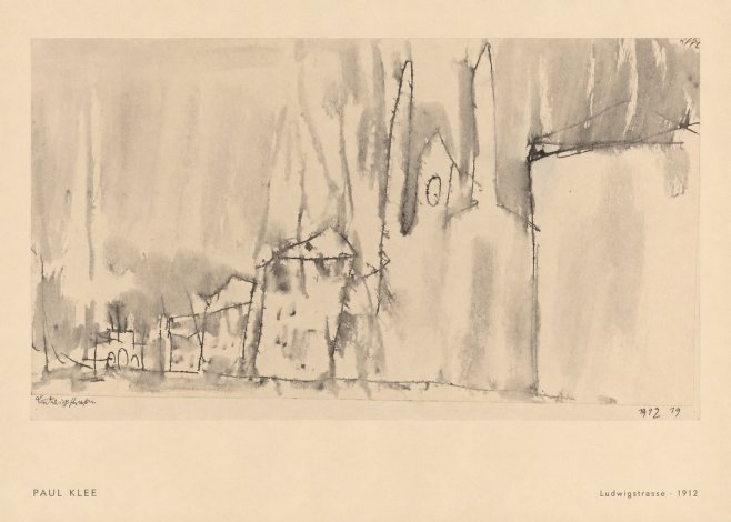 Paul Klee Ludwigstrasse No6 - Plakat