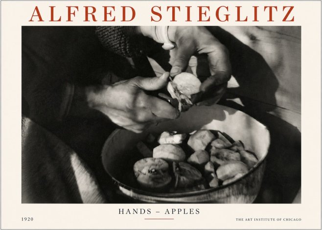 Alfred Stieglitz Hands - Apples No3 - Plakat