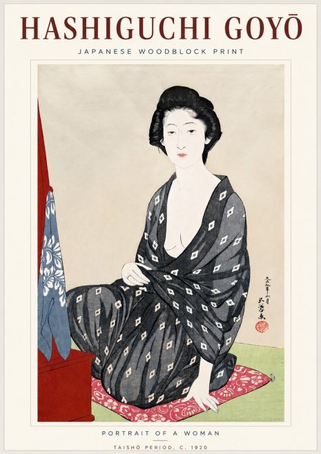 Hashiguchi Goyō Portrait of a Woman No4 - Plakat