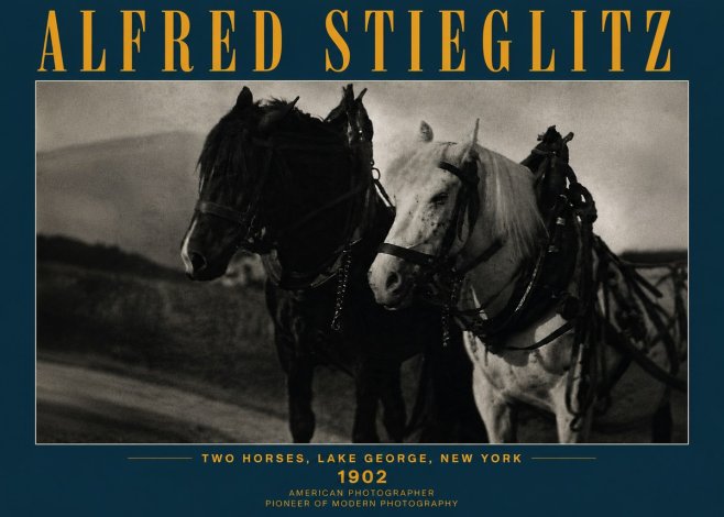 Alfred Stieglitz Two Horses, Lake George, New York No5 - Plakat