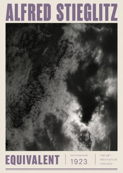 Alfred Stieglitz Equivalent V No5 - Plakat