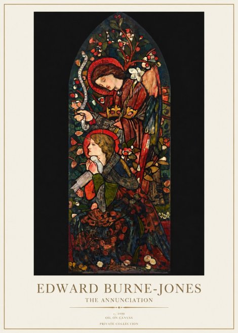 Edward Burne-Jones The Annunciation I No1 - Plakat