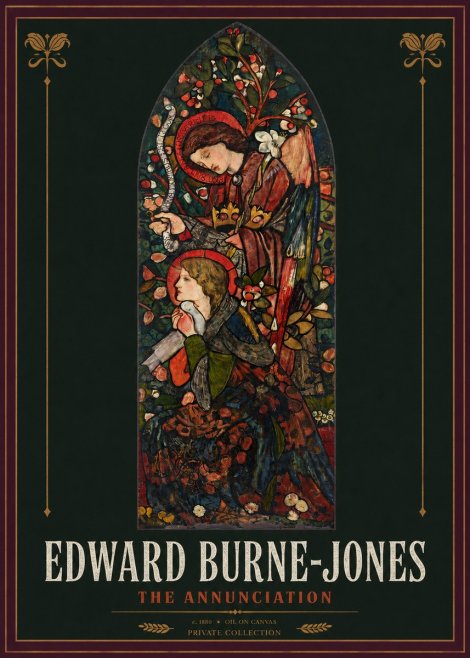 Edward Burne-Jones The Annunciation I No2 - Plakat