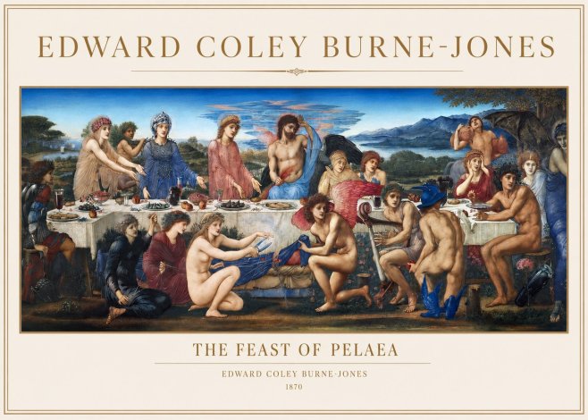 Edward Burne-Jones The Feast of Pelaea No1 - Plakat