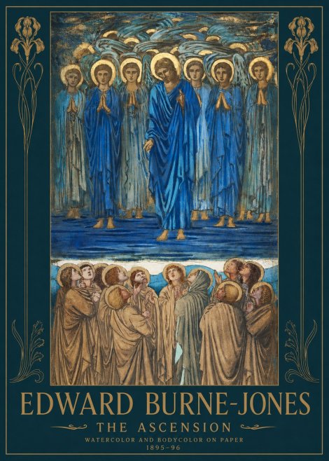 Edward Burne-Jones The Ascension No2 - Plakat