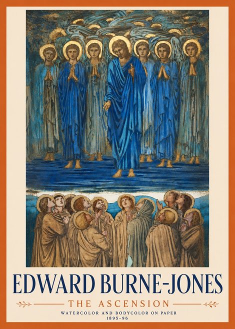 Edward Burne-Jones The Ascension No4 - Plakat