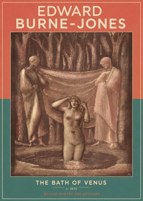 Edward Burne-Jones The Bath of Venus No3 - Plakat