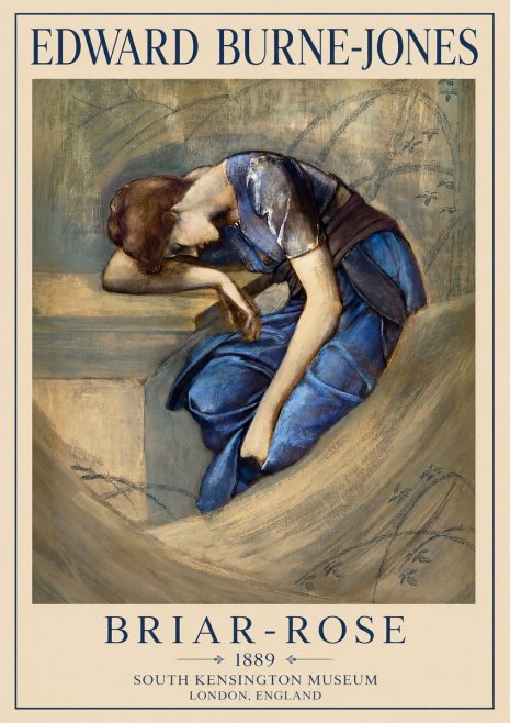 Edward Burne-Jones Briar-rose No1 - Plakat