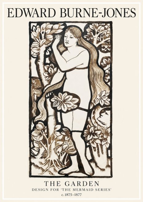 Edward Burne-Jones The Garden No1 - Plakat