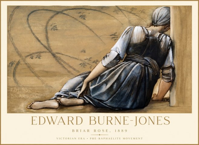 Edward Burne-Jones Briar Rose No1 - Plakat