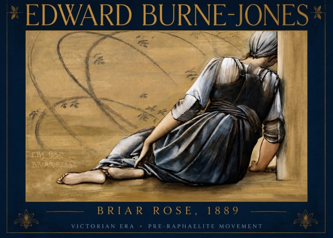 Edward Burne-Jones Briar Rose No2 - Plakat