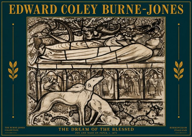 Edward Burne-Jones The Dream of the Blessed No4 - Plakat