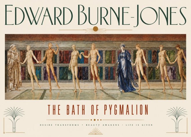 Edward Burne-Jones The Bath of Pygmalion No3 - Plakat