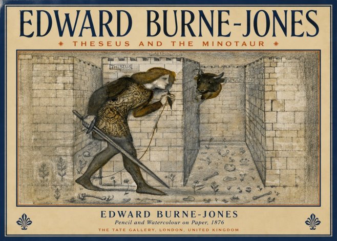 Edward Burne-Jones Theseus and the Minotaur No4 - Plakat