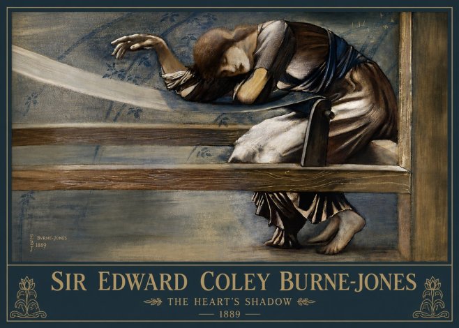 Edward Burne-Jones The Heart's Shadow No4 - Plakat