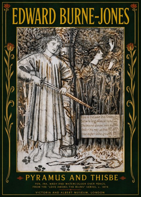 Edward Burne-Jones Pyramus and Thisbe No6 - Plakat