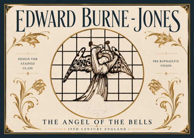 Edward Burne-Jones The Angel of the Bells No6 - Plakat