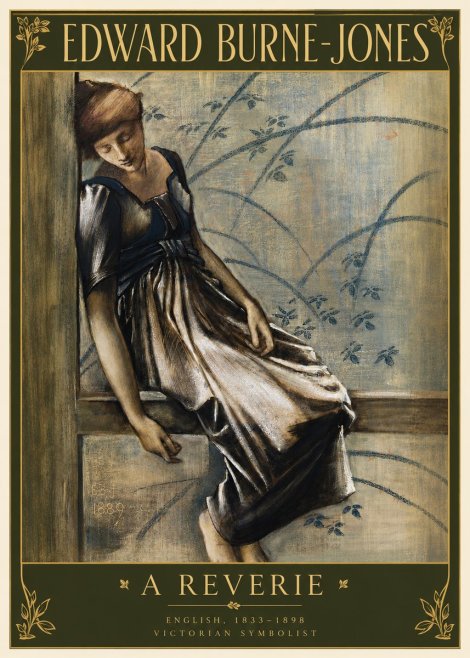 Edward Burne-Jones A Reverie No3 - Plakat