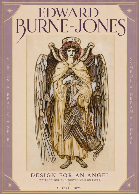 Edward Burne-Jones Design for an Angel No3 - Plakat