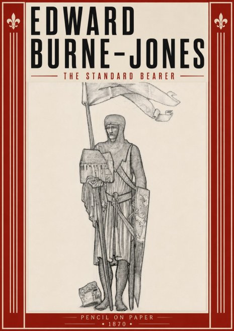 Edward Burne-Jones The Standard Bearer No6 - Plakat