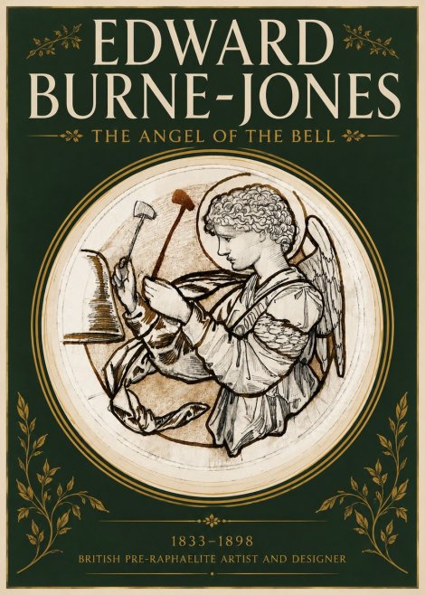 Edward Burne-Jones The Angel of the Bell No4 - Plakat