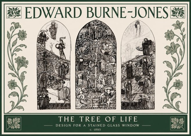 Edward Burne-Jones The Tree of Life No3 - Plakat