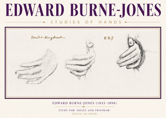 Edward Burne-Jones Study for 'Iseult and Tristram' No5 - Plakat