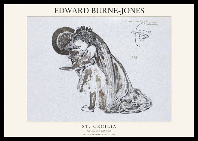 Edward Burne-Jones St. Cecilia No1 - Plakat