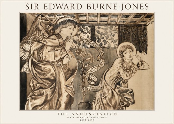 Edward Burne-Jones The Annunciation II No1 - Plakat