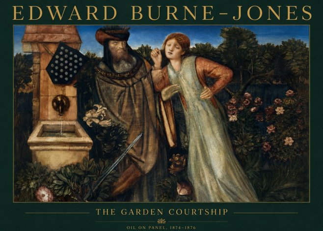 Edward Burne-Jones The Garden Courtship No2 - Plakat