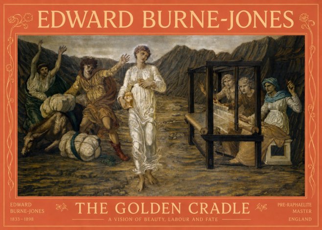 Edward Burne-Jones The Golden Cradle No2 - Plakat