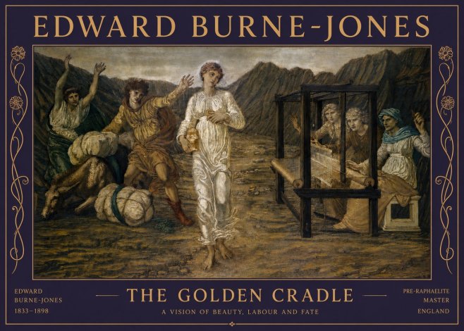 Edward Burne-Jones The Golden Cradle No3 - Plakat