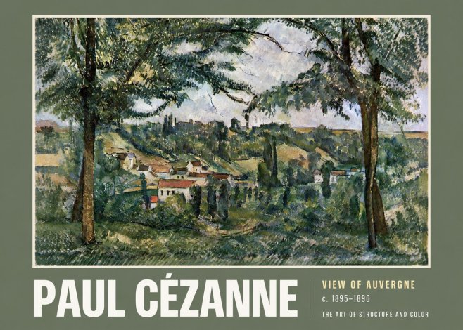 Paul Cézanne View of Auvergne No2 - Plakat