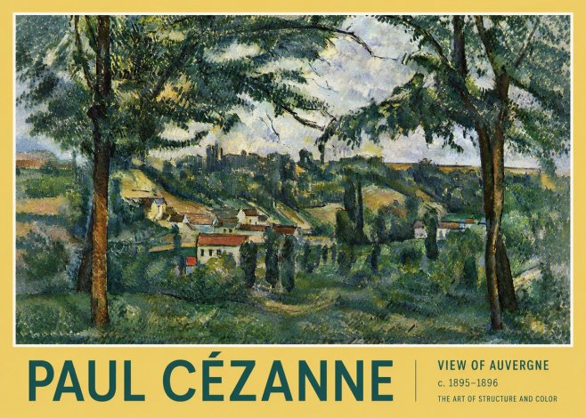 Paul Cézanne View of Auvergne No4 - Plakat
