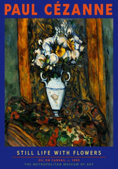 Paul Cézanne Still Life with Flowers No2 - Plakat