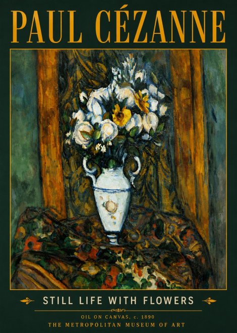 Paul Cézanne Still Life with Flowers No6 - Plakat