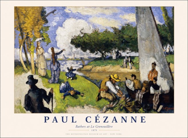 Paul Cézanne Bathers at La Grenouillère No1 - Plakat
