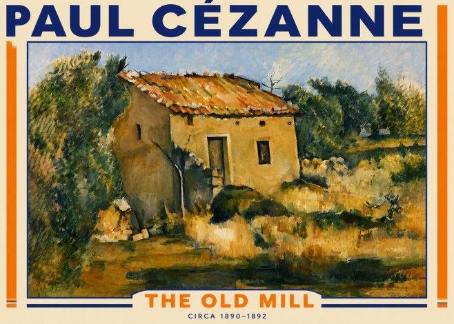 Paul Cézanne The Old Mill No4 - Plakat