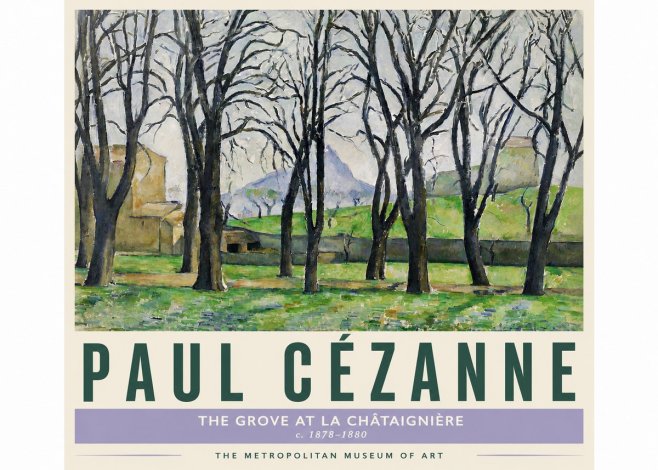 Paul Cézanne The Grove at La Châtaignière No4 - Plakat
