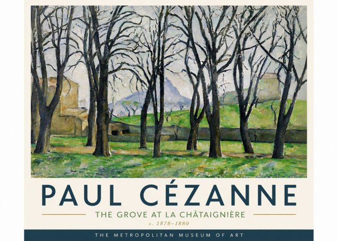 Paul Cézanne The Grove at La Châtaignière No6 - Plakat
