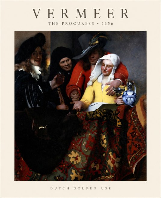 Vermeer The Procuress No1 - Plakat
