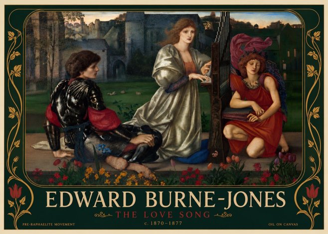 Edward Burne-Jones The Love Song No5 - Plakat