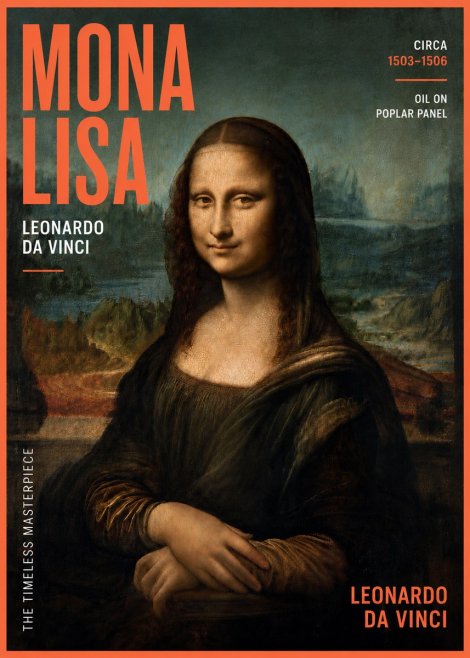 Leonardo da Vinci Mona Lisa No6 - Plakat