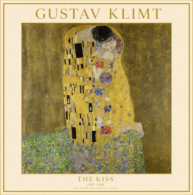 Klimt The Kiss No1 - Plakat
