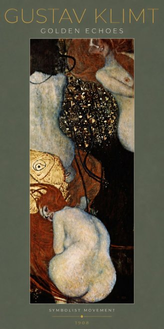 Klimt Golden Echoes No5 - Plakat