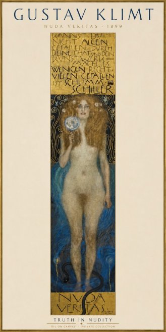 Klimt Nuda Veritas No3 - Plakat