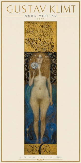 Klimt Nuda Veritas No5 - Plakat