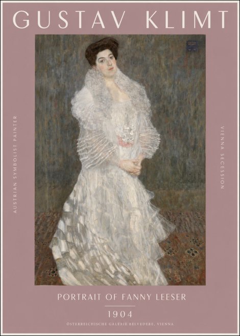Klimt Portrait of Fanny Leeser No2 - Plakat